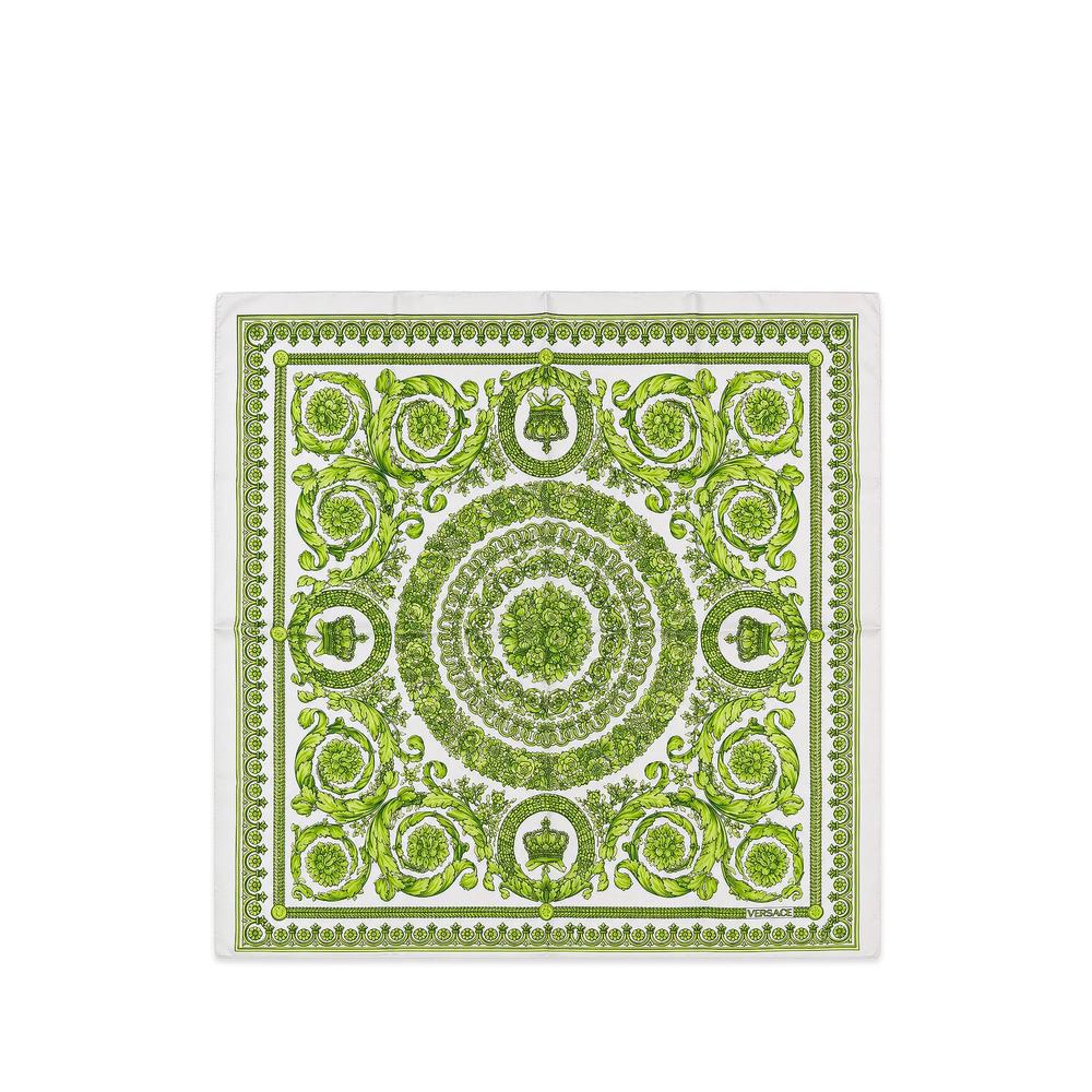 Barocco-print silk scarf 1