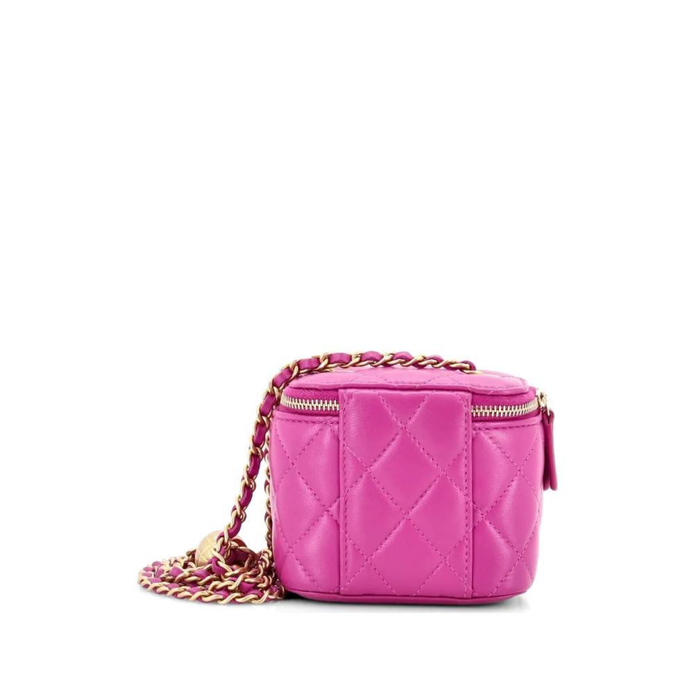Стеганый мини-клатч Pearl Crush Vanity Case with Chain Quilted Lambskin 2
