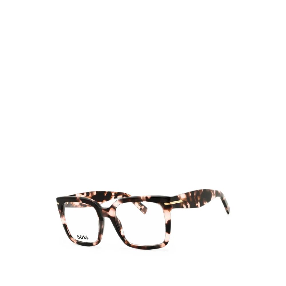 tortoiseshell-pattern square-frame glasses 2