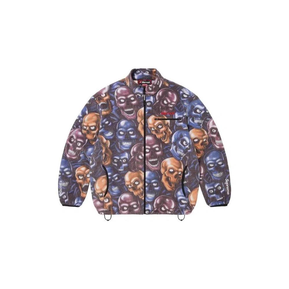 Флисовые куртки Supreme x Marmot Fleece Jacket 'Skull Pile' 1