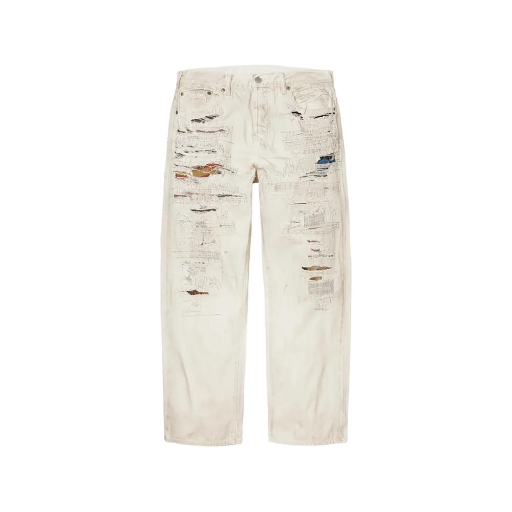 Джинсы Maison Margiela с эффектом потертости из коллаборации с MM6 1