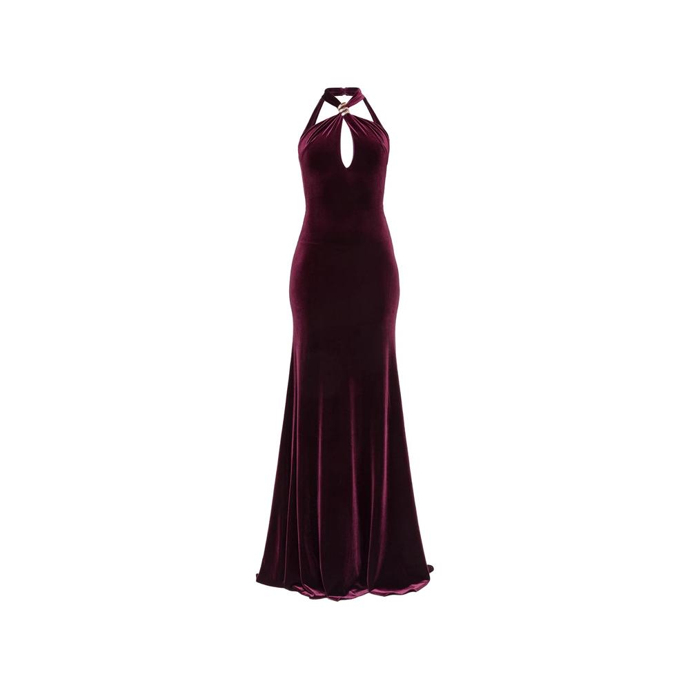 open-back velvet maxi dress 1