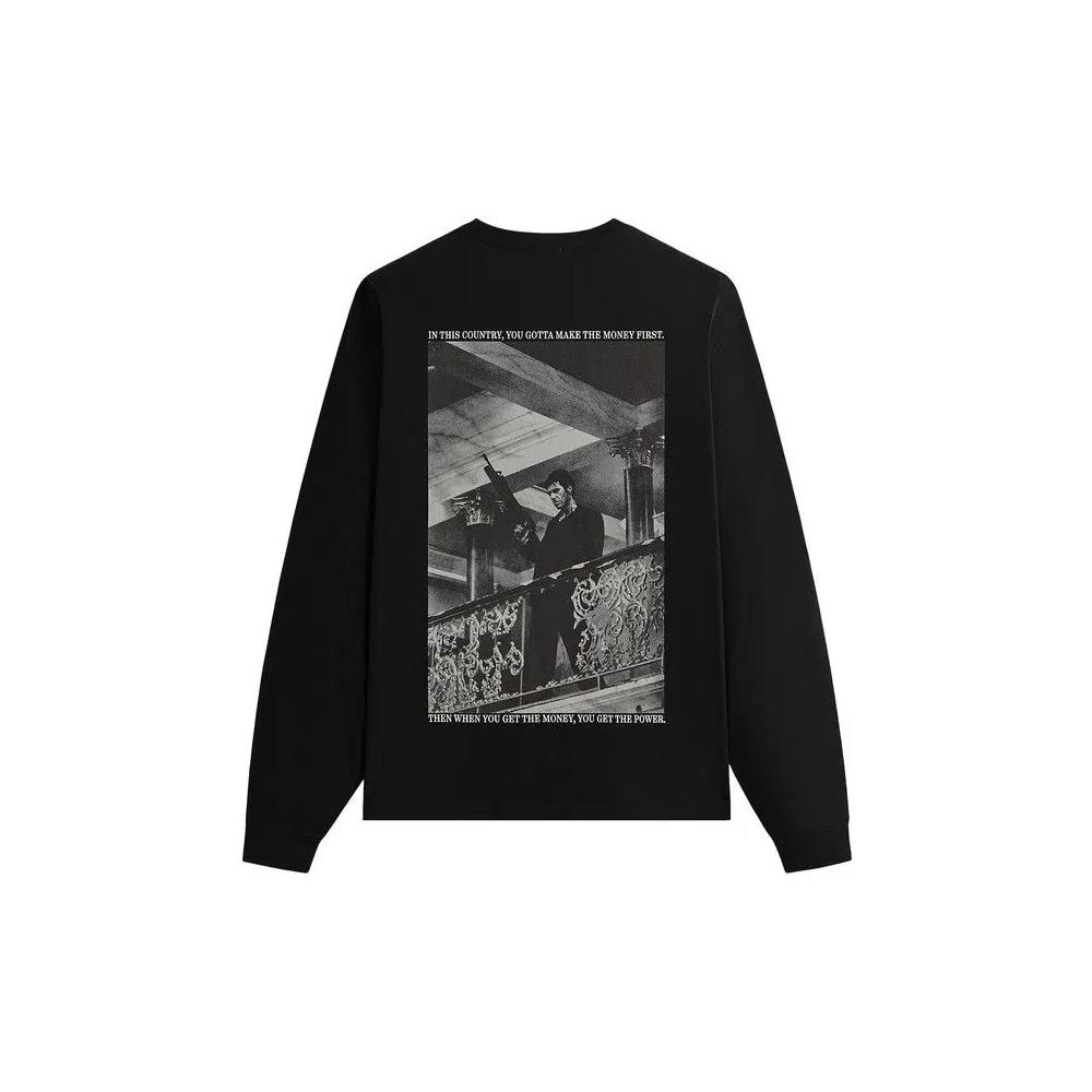 Топы Kith For Scarface Tony Vintage Long Sleeve Pocket Tee 'Black' 2