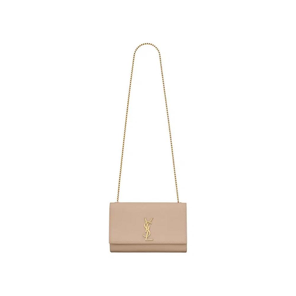 Сумки через плечо Saint Laurent Kate Medium Chain Bag 'Dark Beige' 1