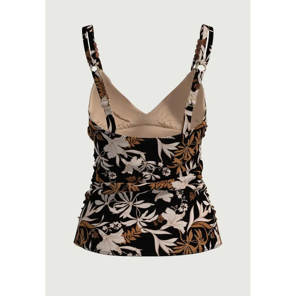 Черный танкини с чашечками Plus Cup Wild Hibiscus 4
