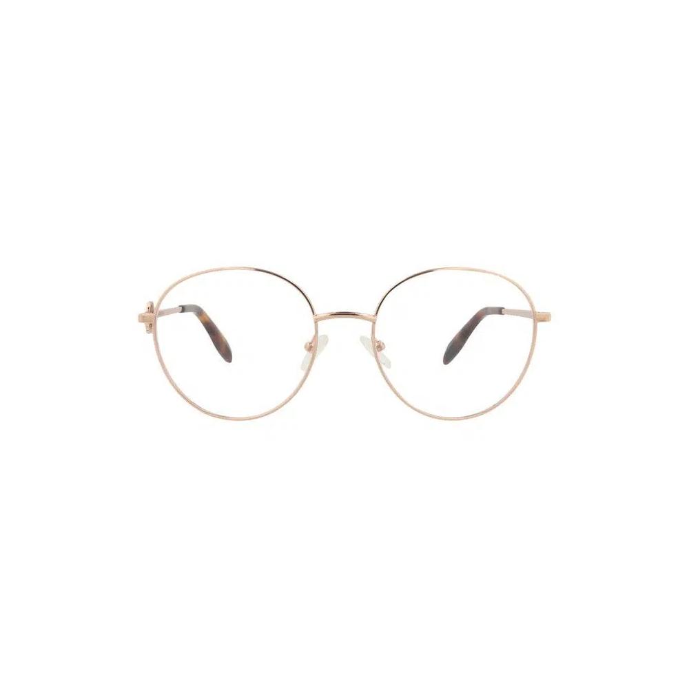 Оправы Alexander McQueen Round-Frame Metal Optical Frames 'Gold Transparent' 1