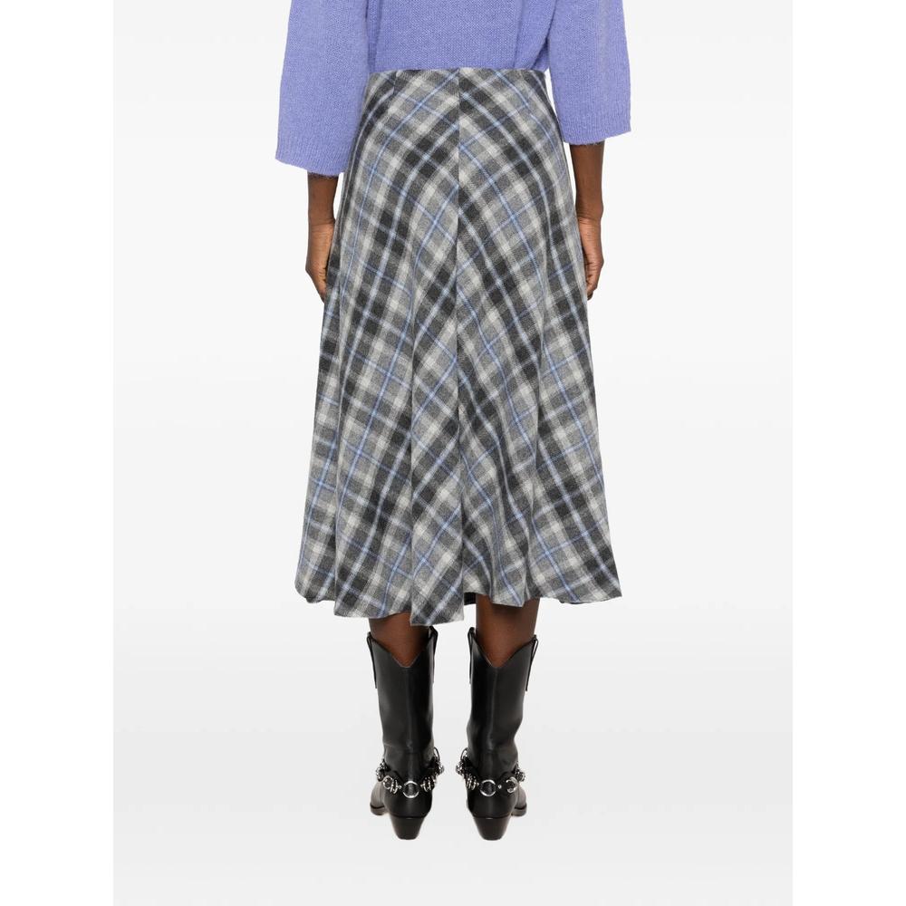 checked fringed midi skirt 4
