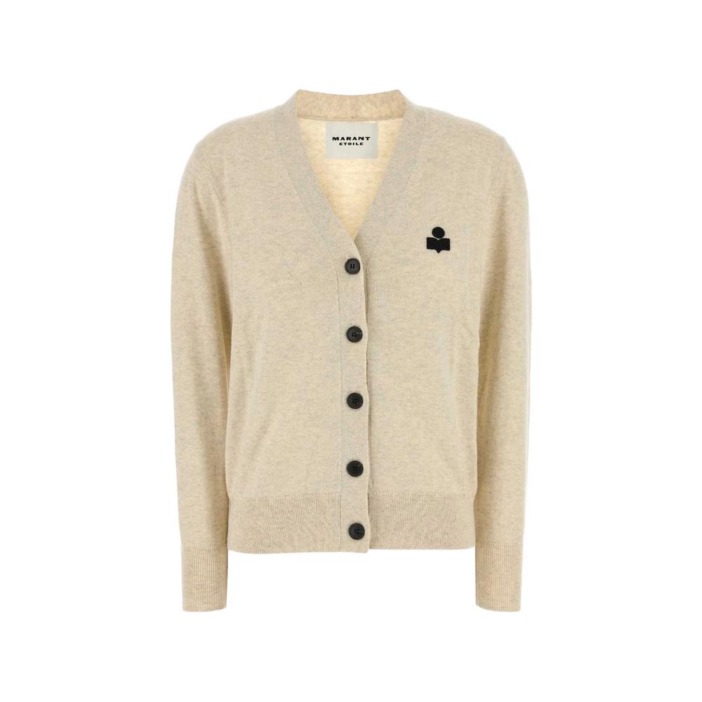 Karina logo-embroidered cardigan 1