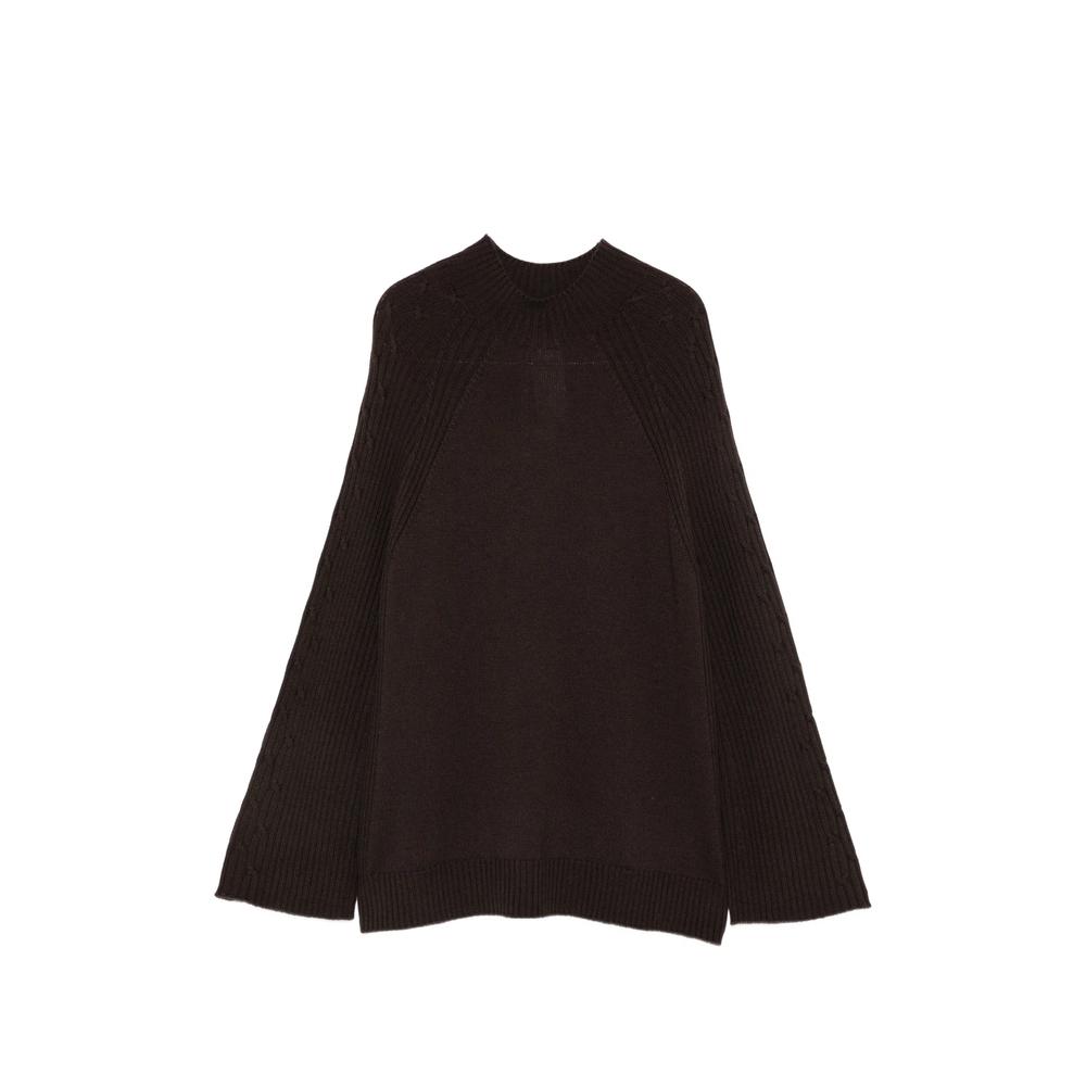 cable-knit raglan-sleeve sweater 1