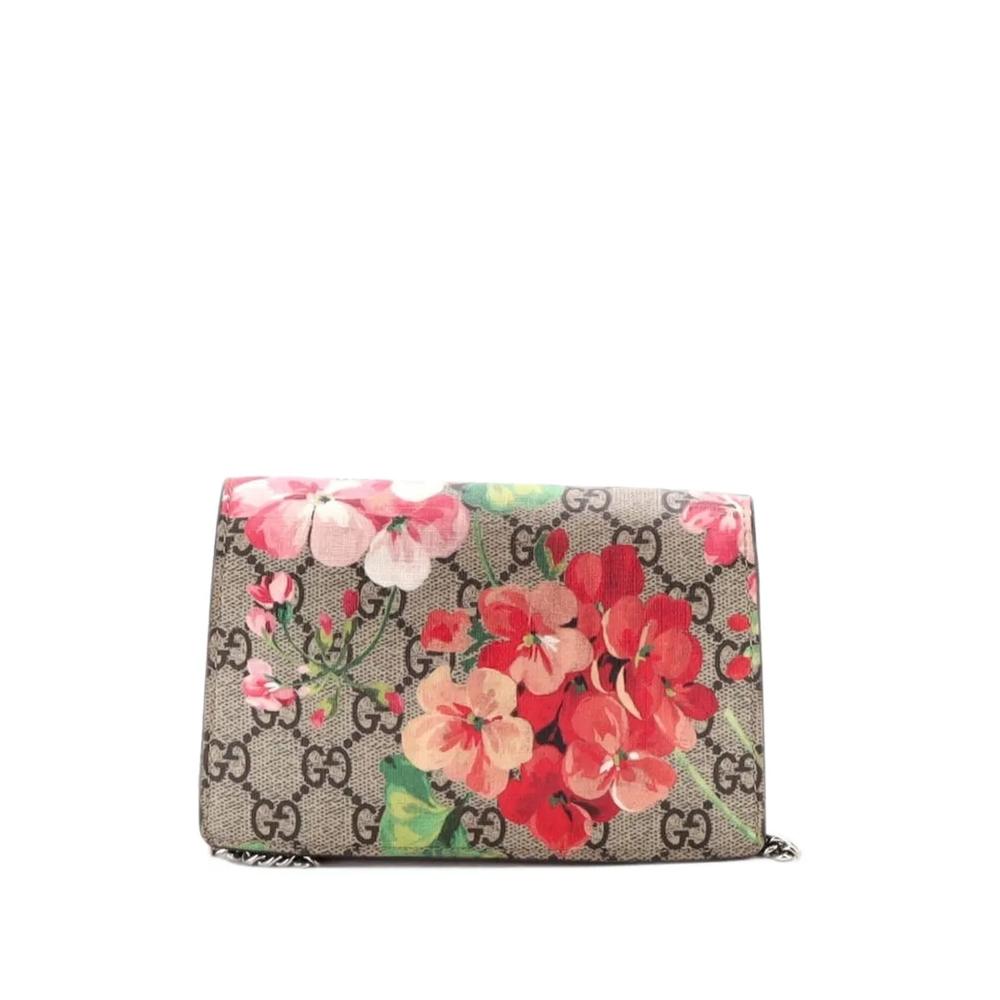 Сумка через плечо Dionysus Bag Blooms Print Super Mini из канваса с узором GG 2