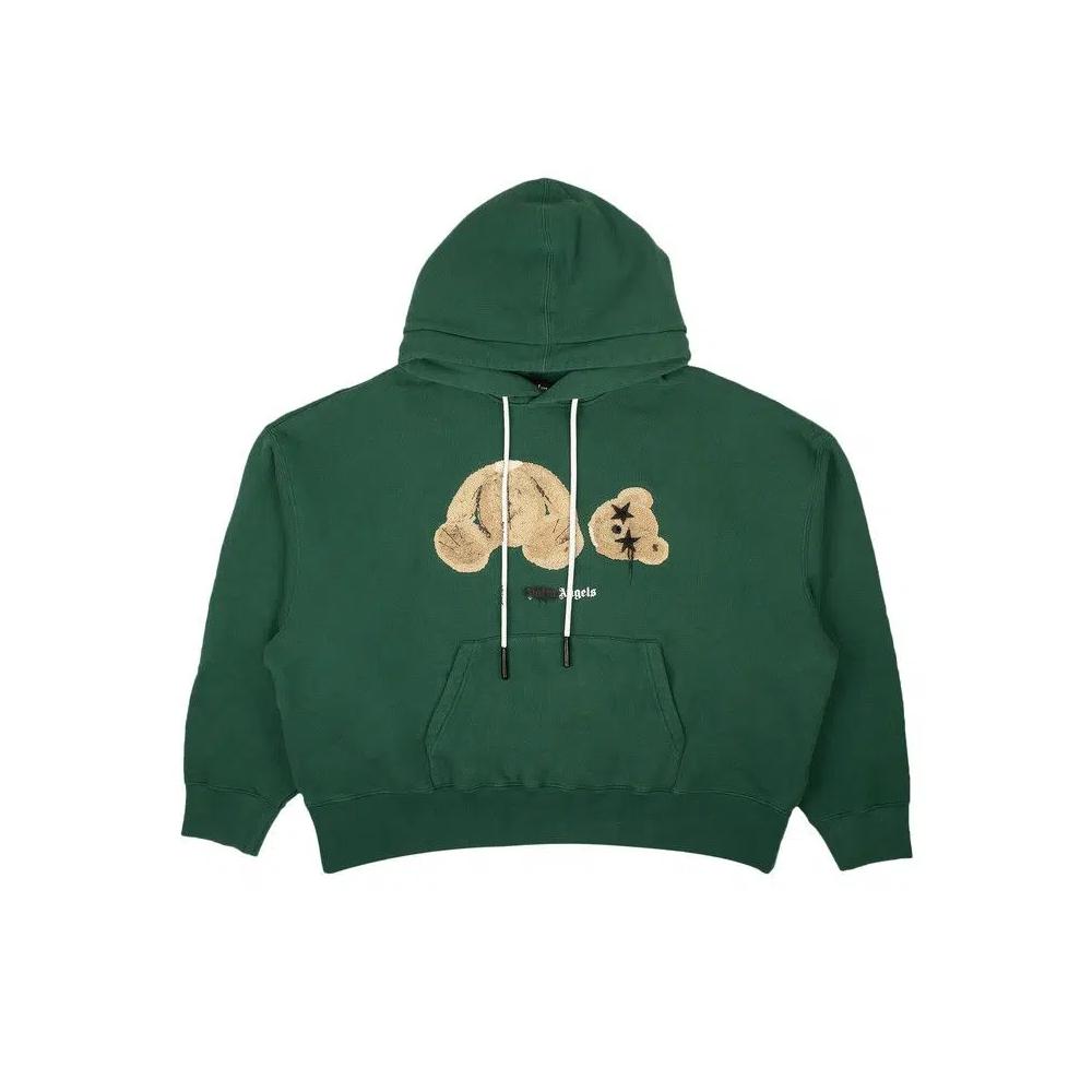 Худи Palm Angels Spray Angel Bear 'Forest Green' 1