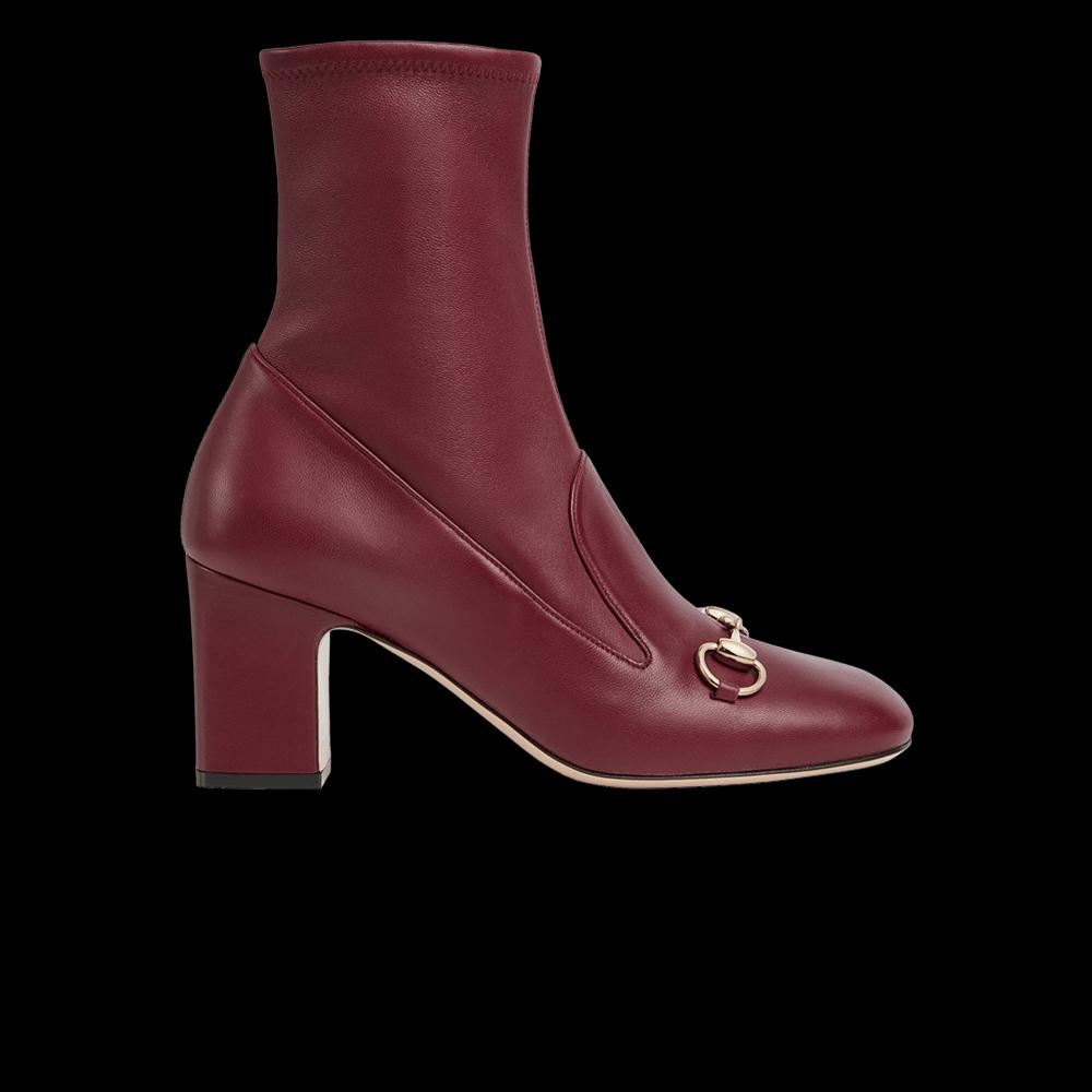 Ботинки Gucci Wmns Horsebit Ankle Bootie 'Rosso Ancora' 1