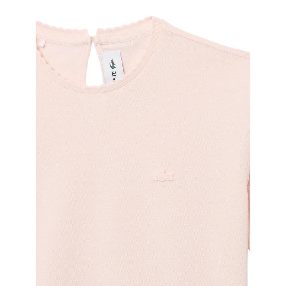 scalloped-edge logo-embroidered T-shirt 3