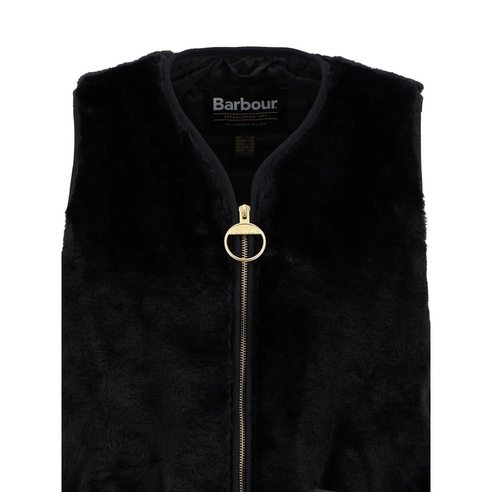 Karin faux-fur quilted-pocket gilet 2