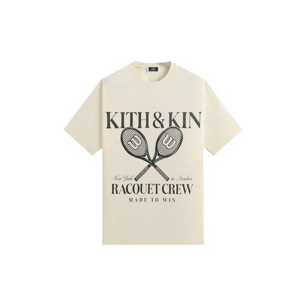 Топы Kith x Wilson Racquet Crew Vintage Tee 'Sandrift' 1