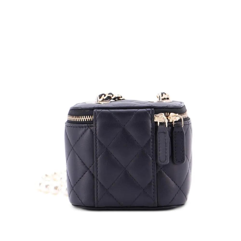 Стеганый мини-клатч Pearl Crush Vanity Case with Chain Quilted Lambskin 2