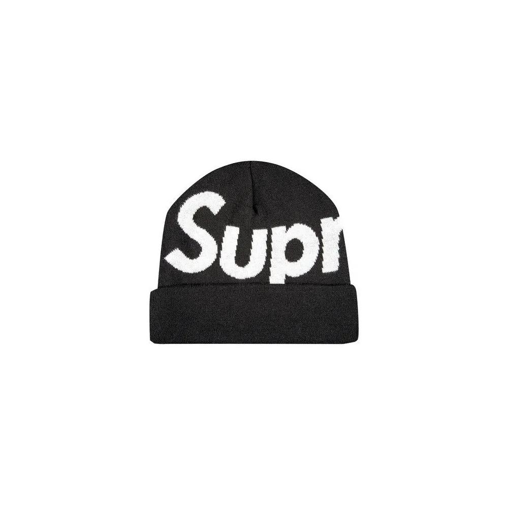 Шапки-бини Supreme Big Logo Beanie 'Black' 1