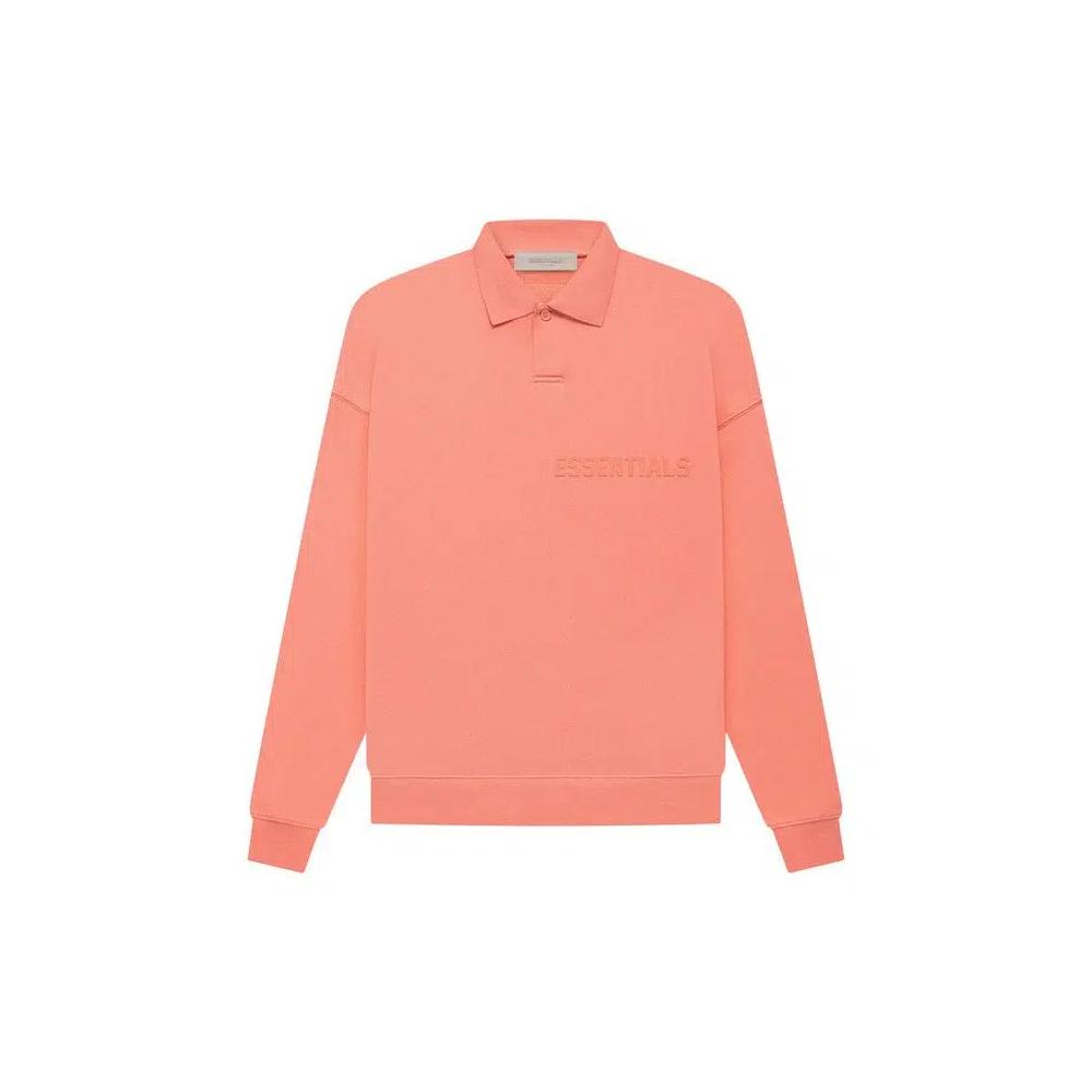 Поло Fear of God Essentials с длинным рукавом 'Coral' 1