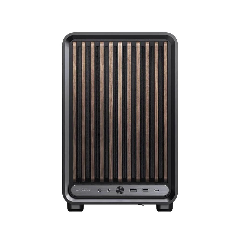 Jonsbo D33 WOOD Micro-ATX корпус - Черный 4