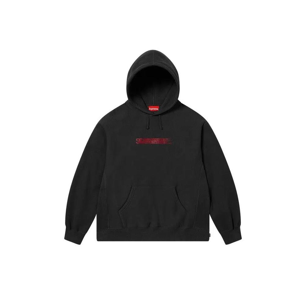 Худи Supreme Swarovski Motion Logo Hooded Sweatshirt «Black» 1