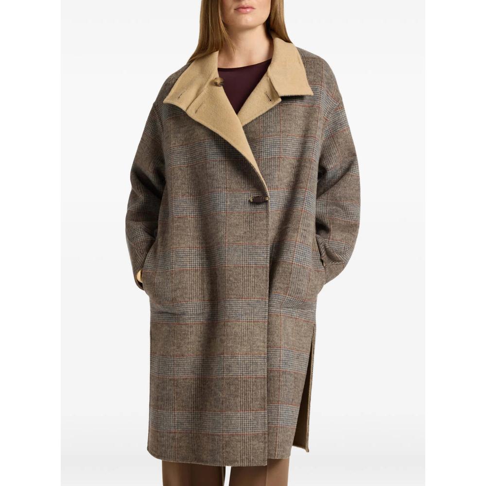 check toggle-fastening jacket 2