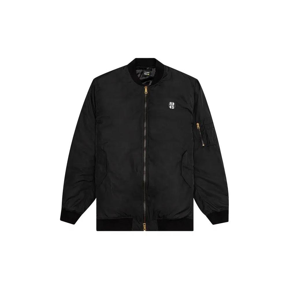 Бомберы Raf Simons x Smiley Print and Badge Bomber Jacket 'Черный' 1