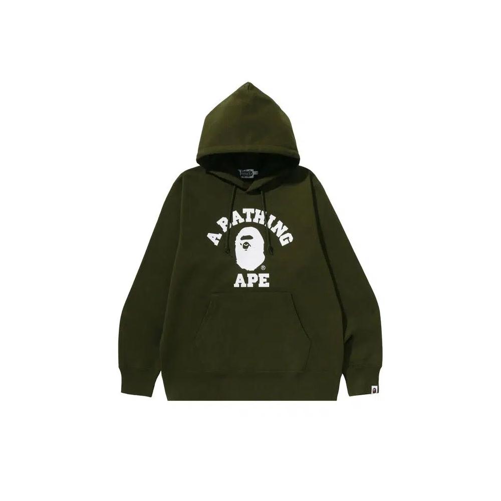Худи BAPE College Pullover Hoodie 'Olive Drab' 1