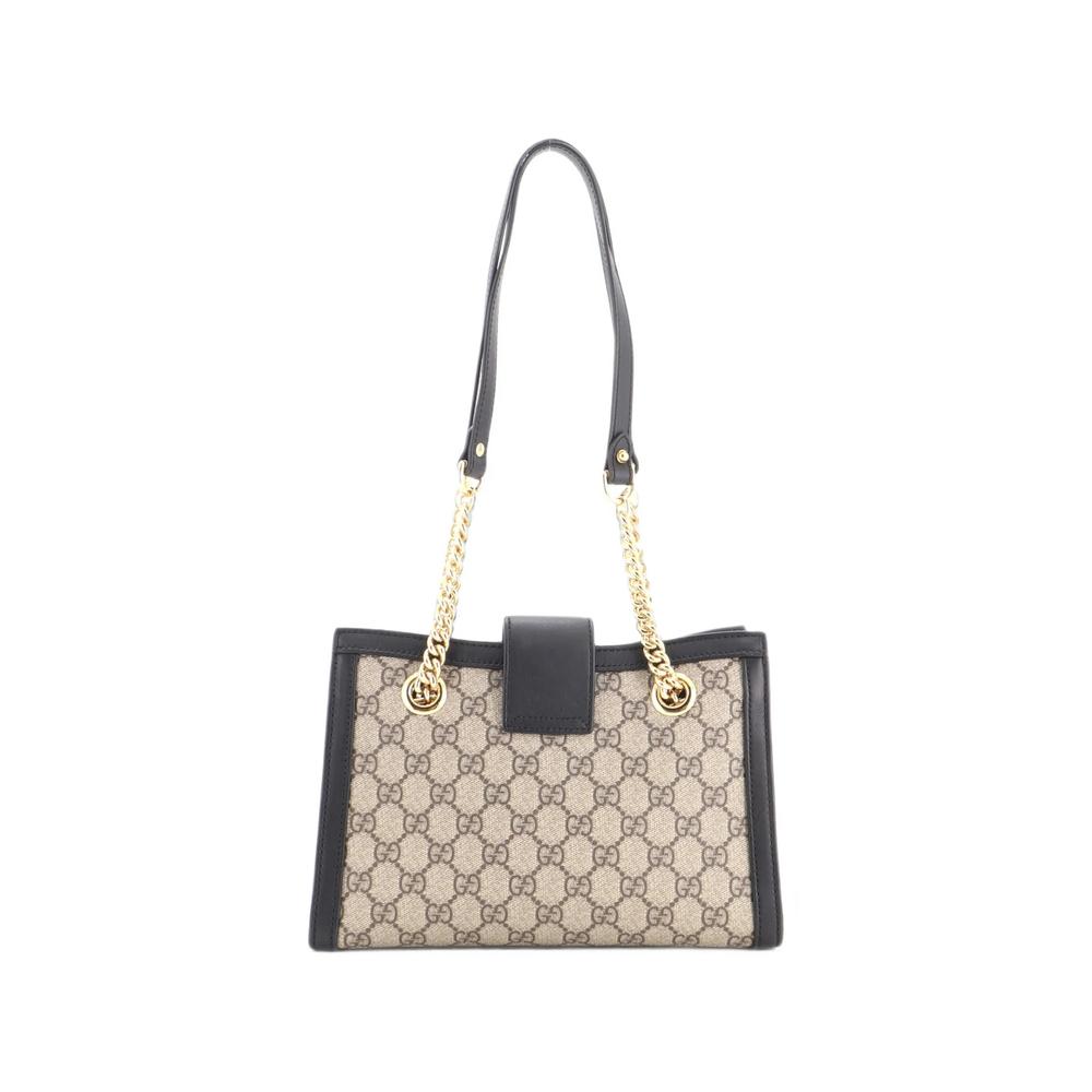 Padlock Chain Tote GG Coated Canvas with Leather Small shoulder bag 2