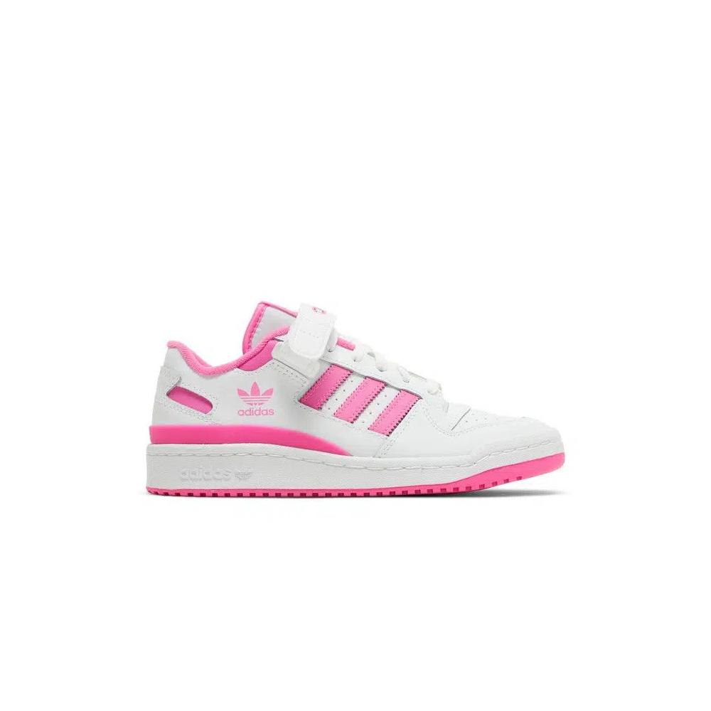 Кроссовки adidas Forum Low J 'Белый Кричащий Розовый' 1