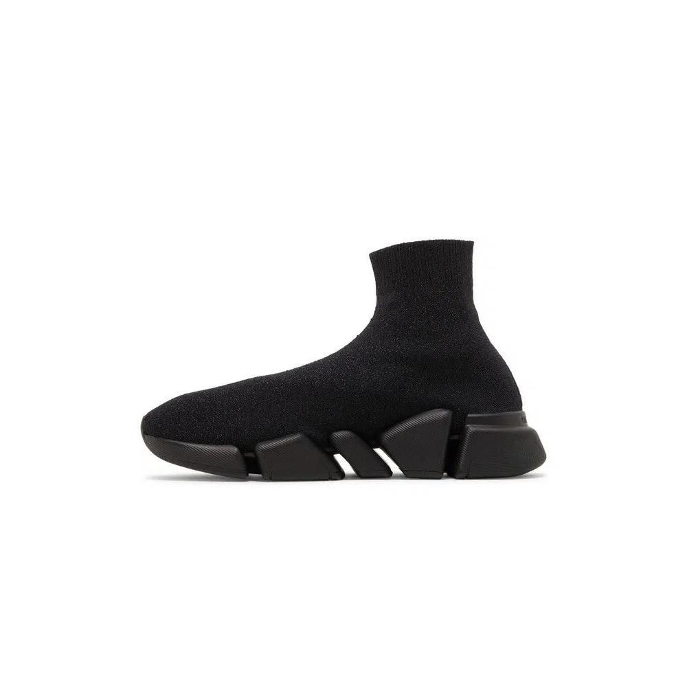 Кроссовки Balenciaga Wmns Speed 2.0 Sneaker 'Блестящий черный' 3