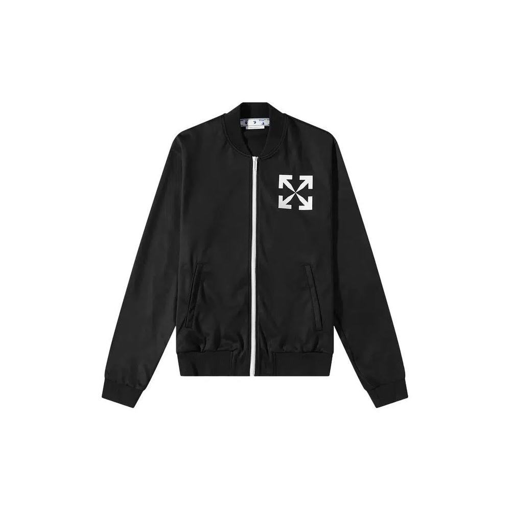 Трековые куртки Off-White Single Arrow Slim Tracktop 'Черный/Белый' 1