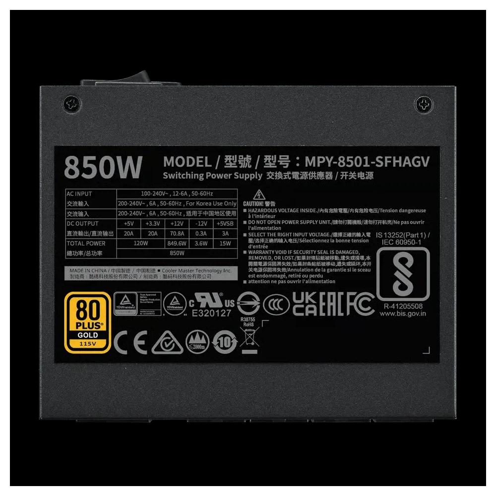 [SFX] Cooler Master V SFX Gold 850W ATX 3.1 80Plus Gold полный модульный блок питания - черный 2