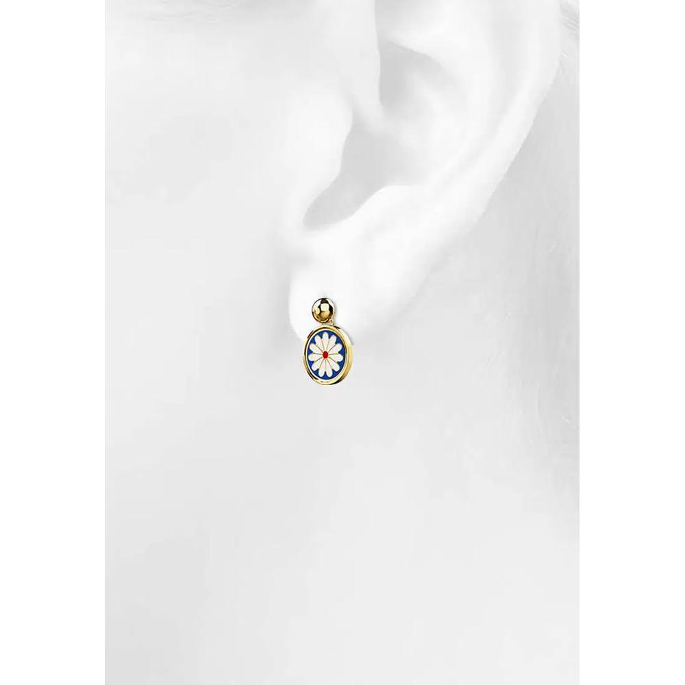 Серьги Bullion Blue Blossom в золоте 3