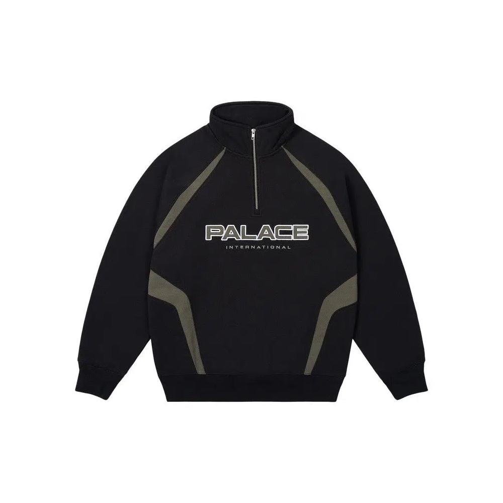 Полузастежки Palace International 1/4 Zip 'Black' 1