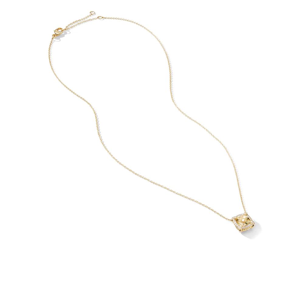 Колье Petite Chatelaine из желтого золота с цитрином и бриллиантами 2