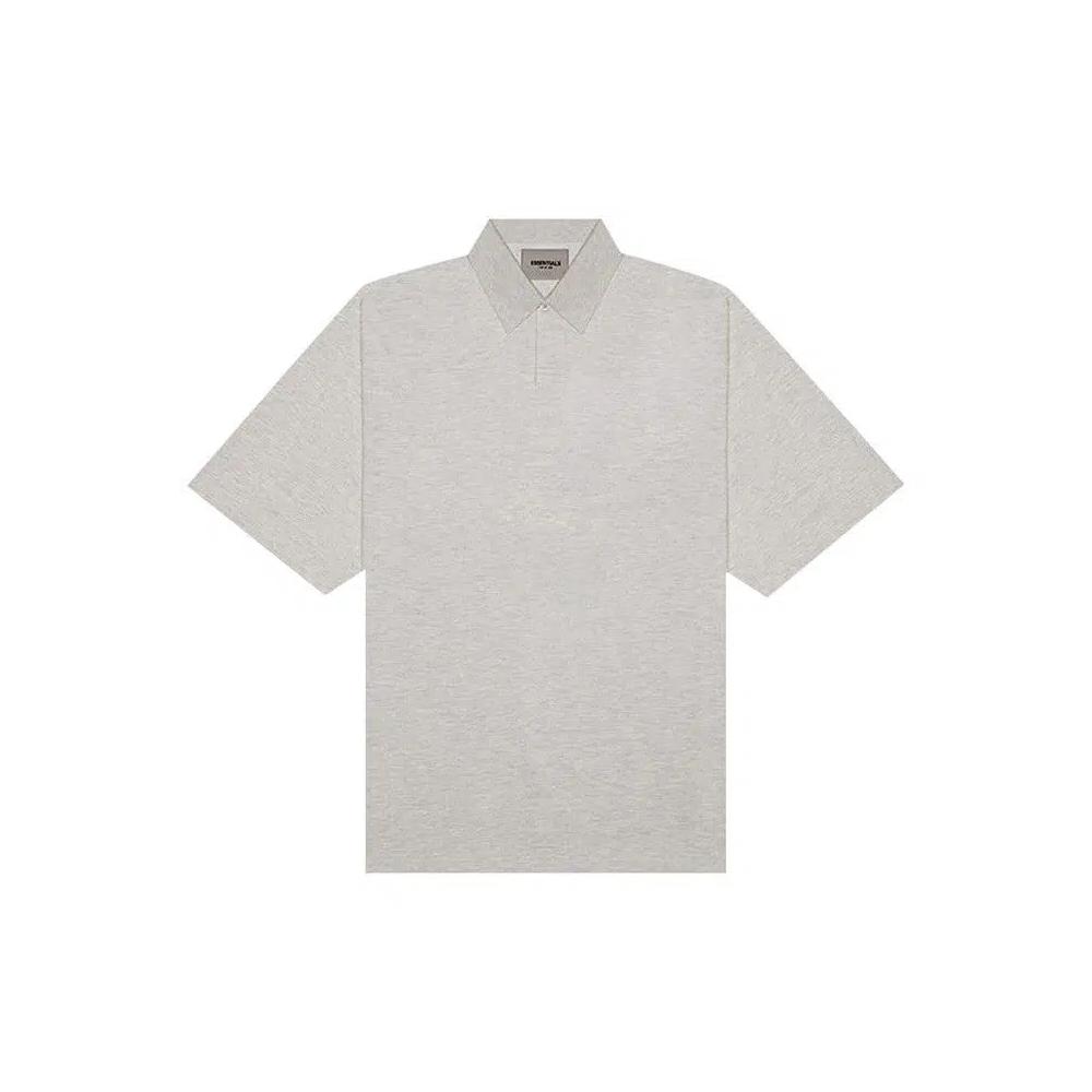 Поло Fear of God Essentials Polo T-Shirt 'Dark Heather Oatmeal' 1