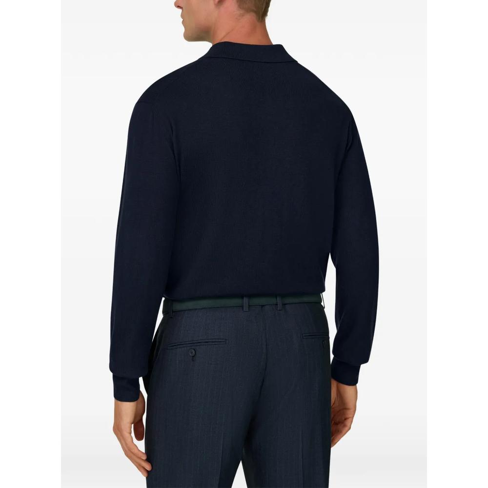 knitted polo shirt in merino 4