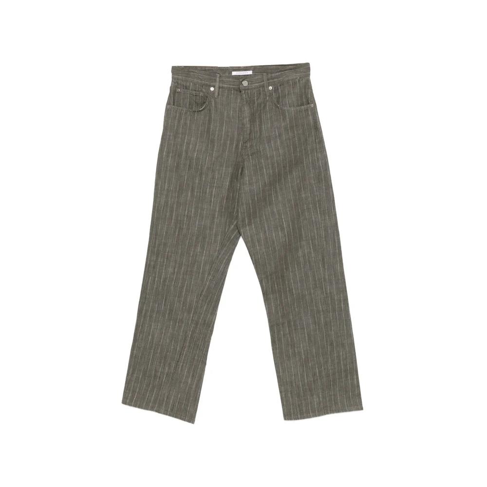 Прямые джинсы Wide Twist в полоску 1