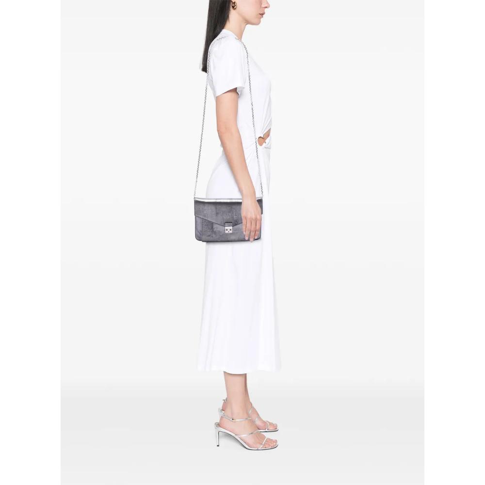 Сумка через плечо Metallic Leather Shadow Soft Pouch on Chain (2016 год) 2