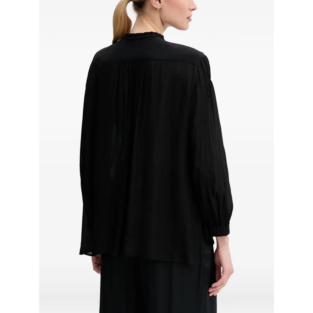 ruffled-collar long-sleeve shirt 3