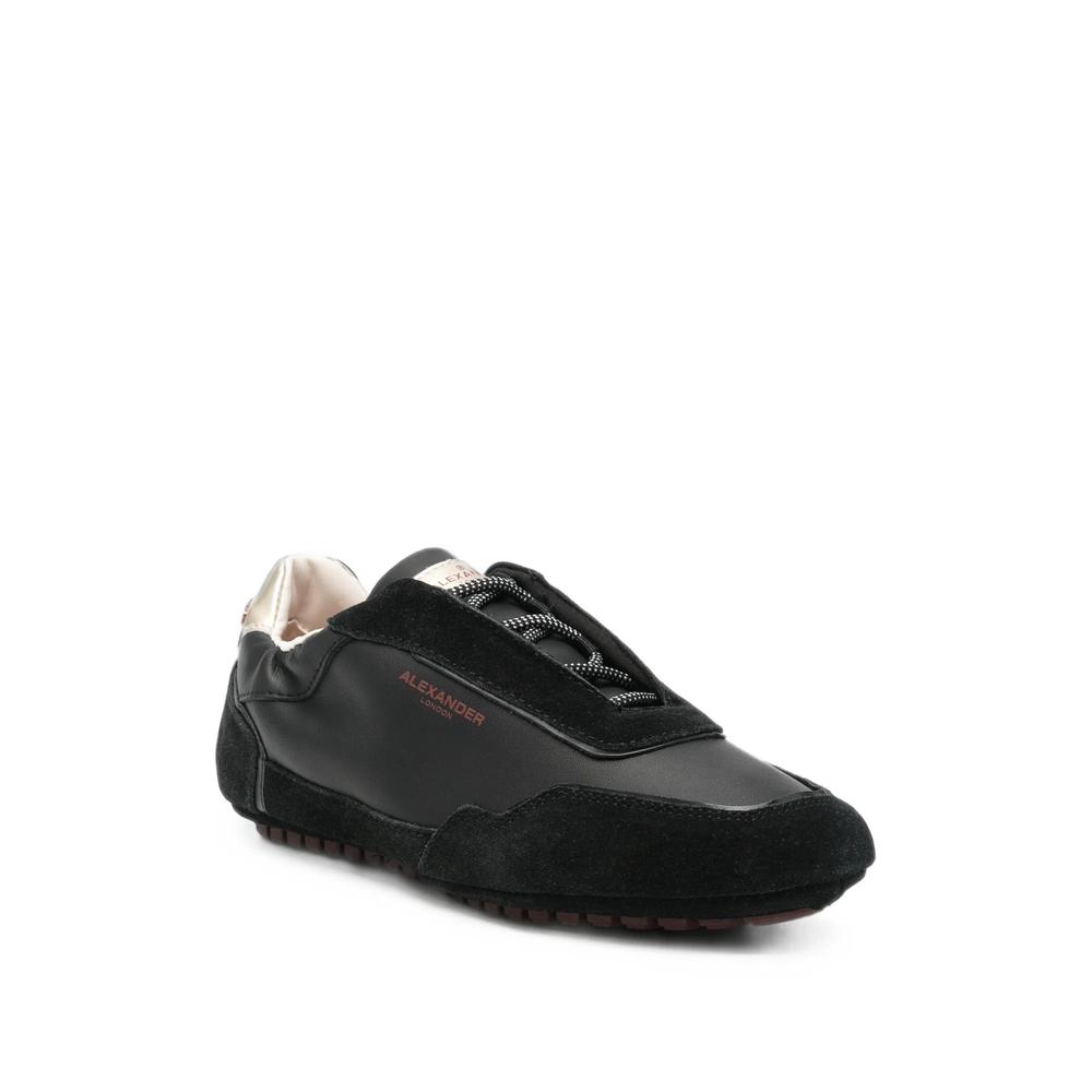 River panelled leather sneakers 2