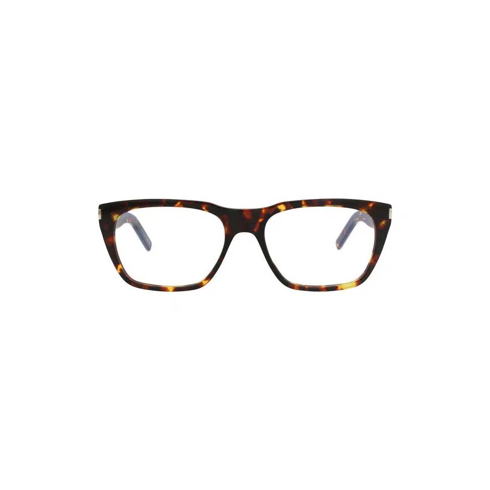 Очки Saint Laurent Square-Frame Recycled Acetate Optical Frames 'Havana/Transparent' 1