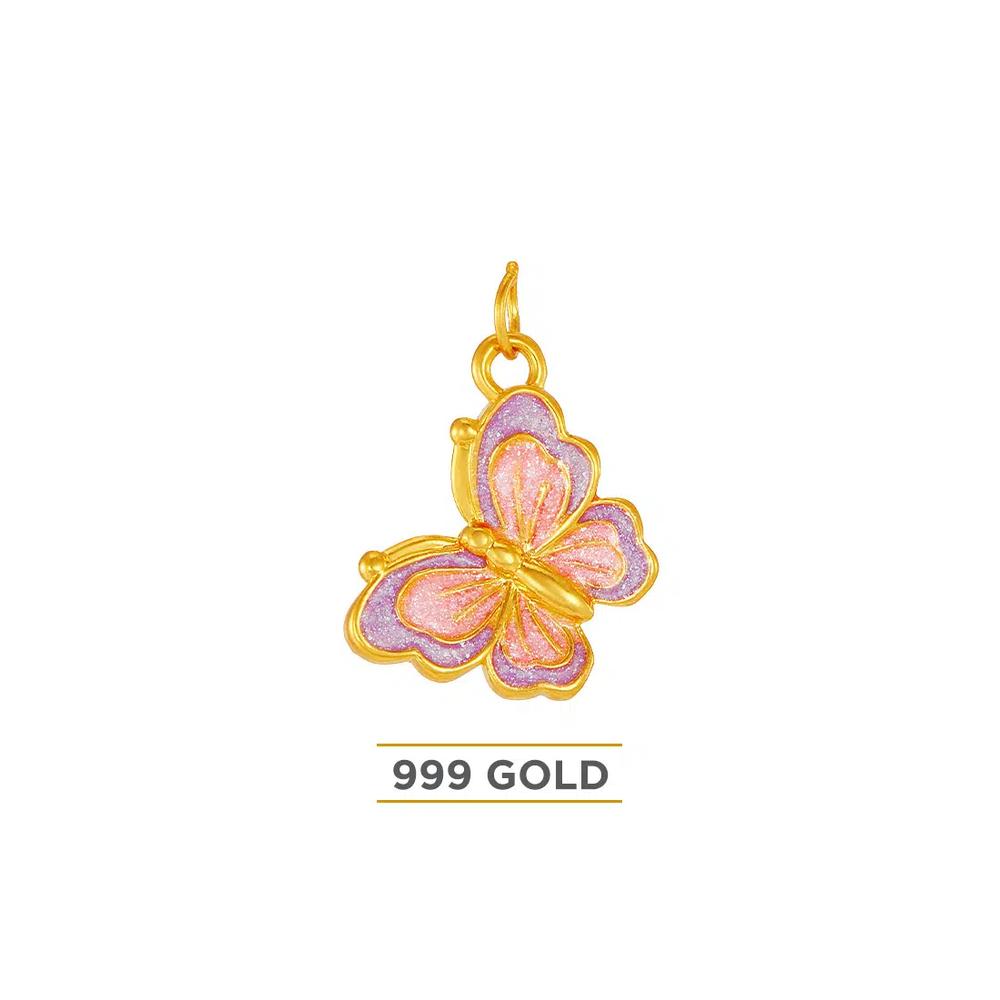 HABIB 999/24K желтое золото кулон (Бабочка) 9GP01430625 1