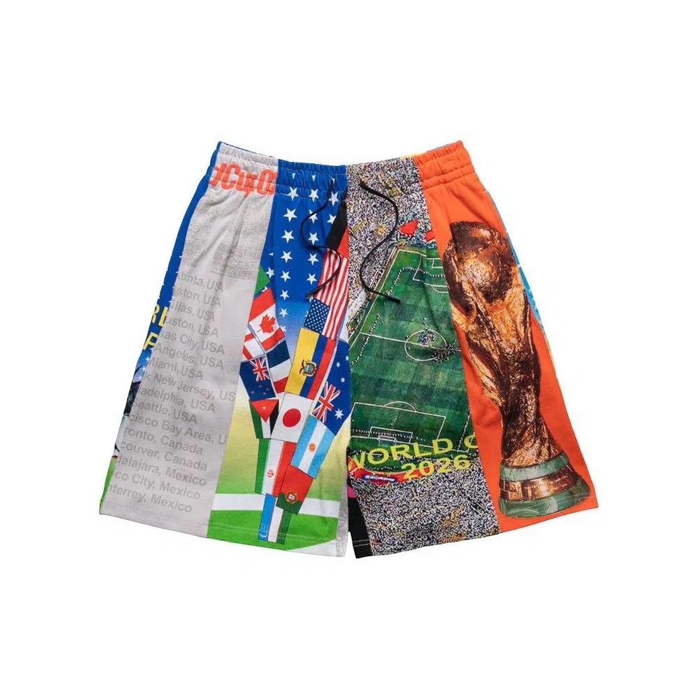 Шорты Pleasures World Cup Wide Shorts 'Multicolor' 1