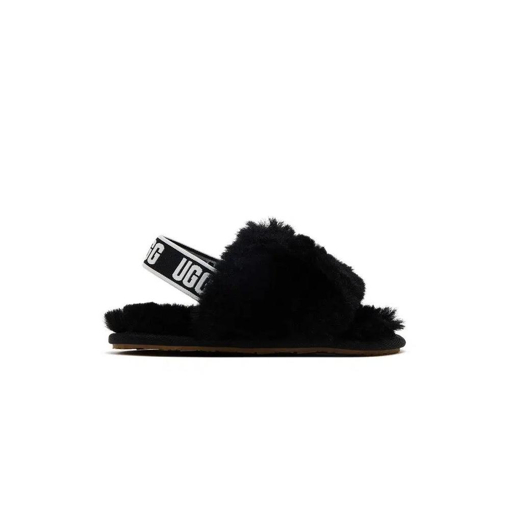 Слайды UGG Fluff Yeah Slide Toddler 'Black' 1