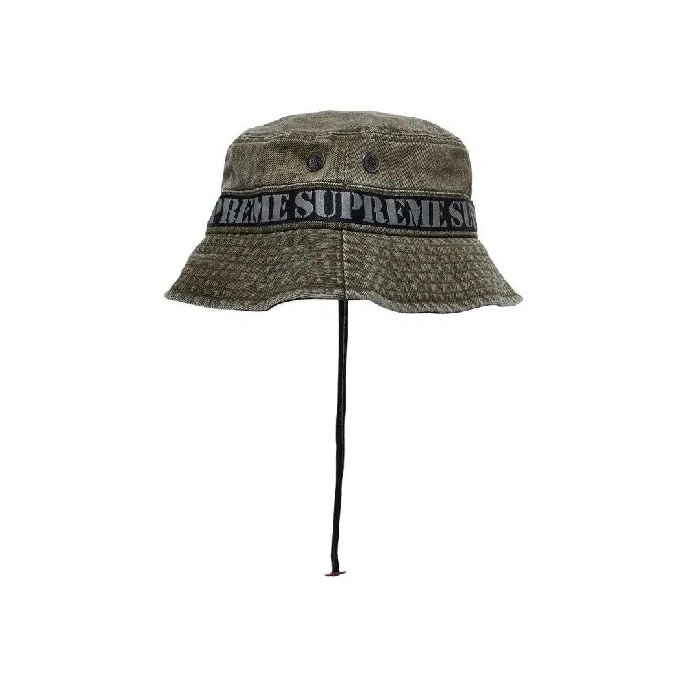 Панамы Supreme Stencil Webbing Boonie 'Оливковый' 2