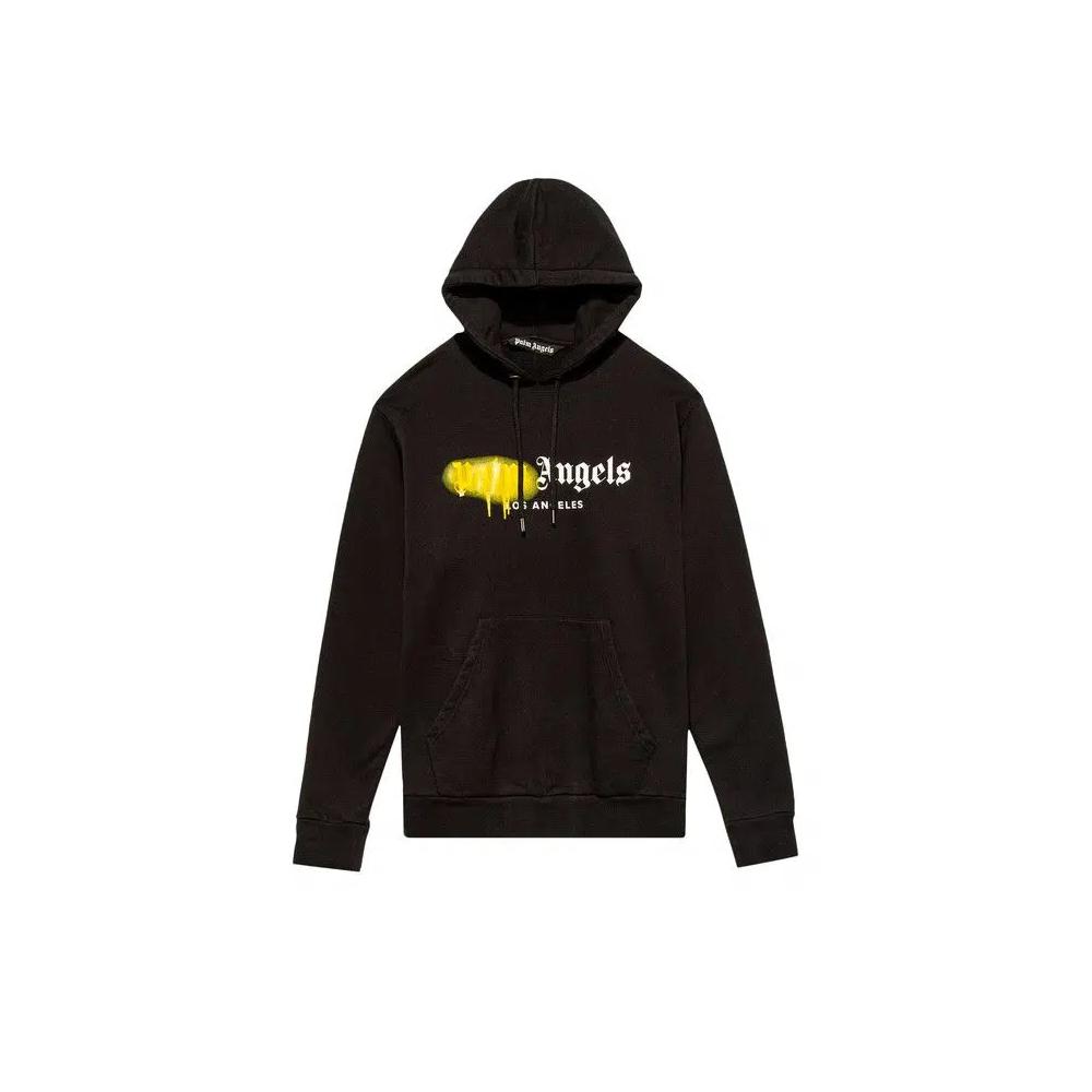 Худи Palm Angels LA Sprayed Logo Hoodie 'Черный' 1