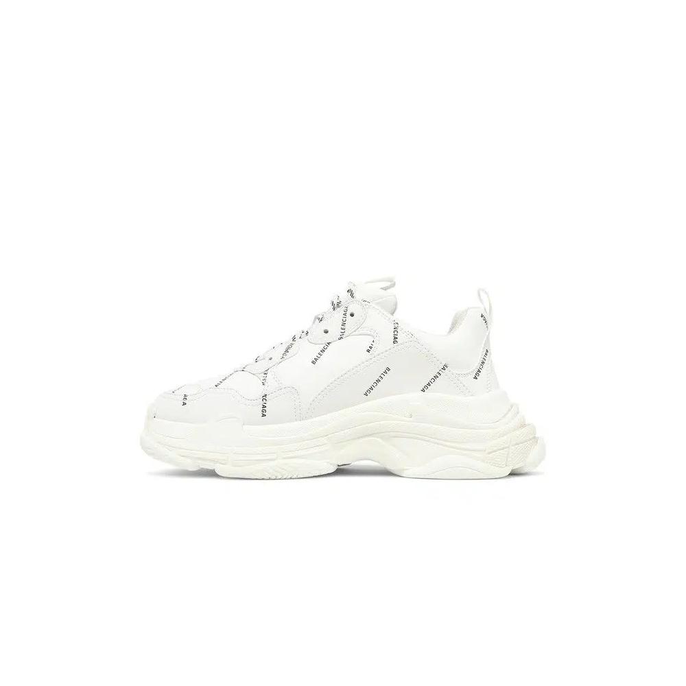 Кроссовки Balenciaga Triple S Sneaker 'Allover Logo - White' 3