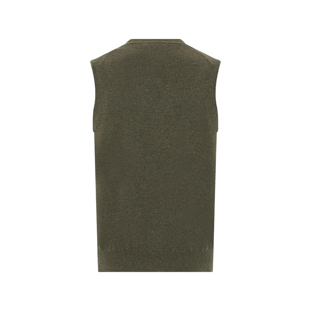 sleeveless button-front cardigan 2