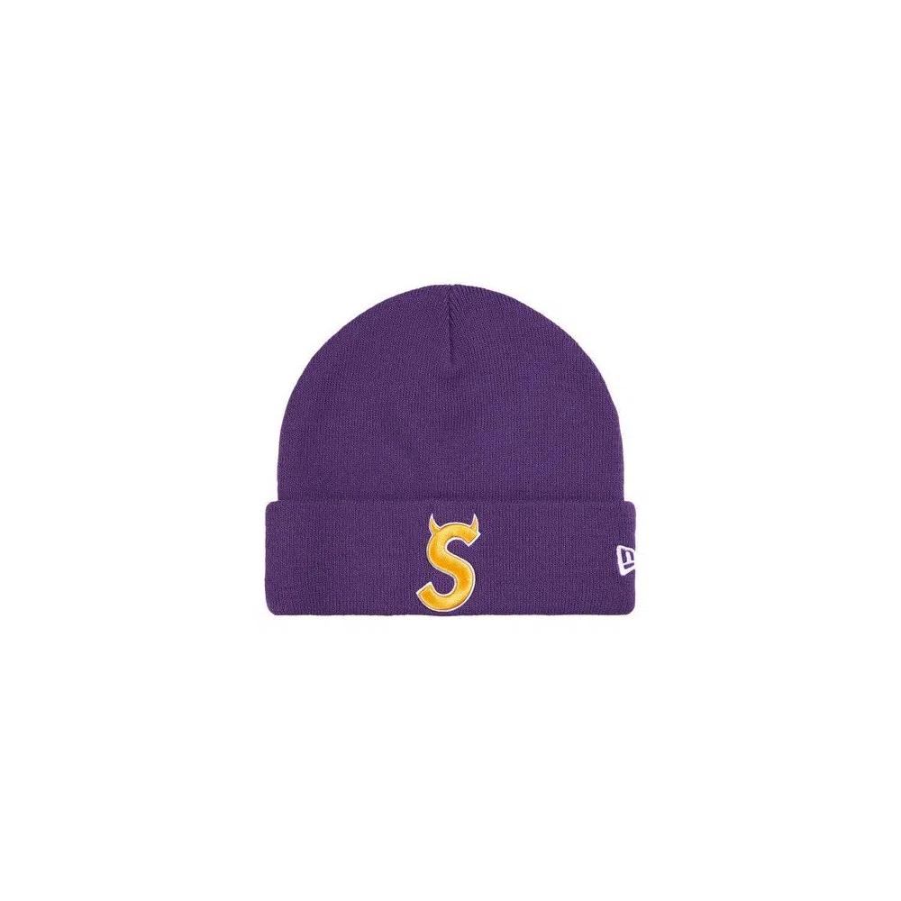 Шапки-бини Supreme New Era Devil S Logo Beanie 'Purple' 1